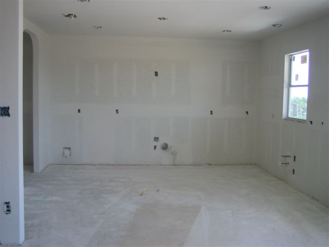 Drywalled Kitchen