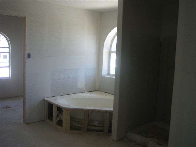 Drywalled Master Bath2