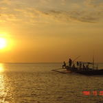 Banca & Sunset, Anilao, Philippines