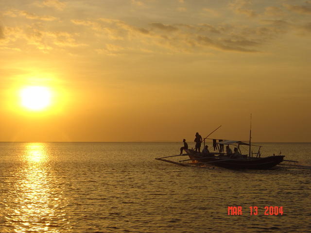 Banca & Sunset, Anilao, Philippines