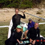 Margie, Peter, Dan, Jim, 
near Puerto Galera Lighthouse, Mindoro, Philippines.