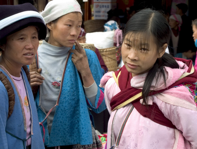 Miao women of mystery.  Xilin, Guangxi, China