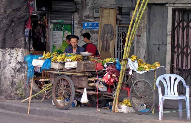 Banana seller, China