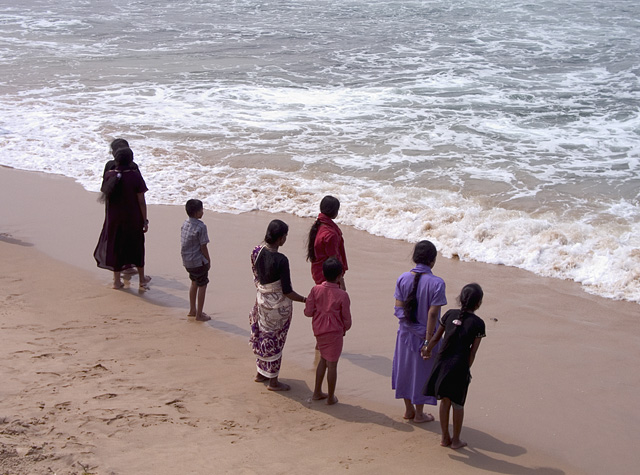 Tears of sorrow by the sea