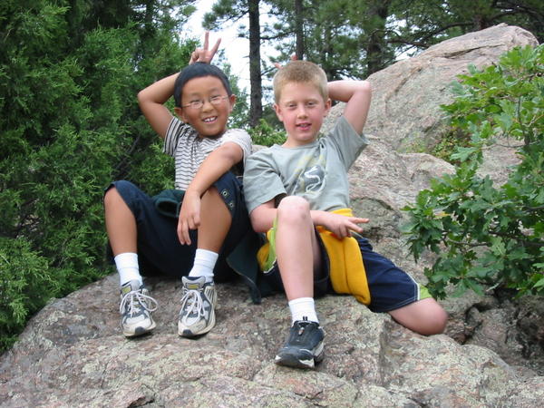 Isaac and his friend Blake (who moved from San Diego)