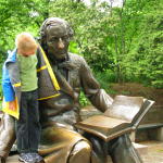 Hans Christian Andersen shares a story with Sir Isaac