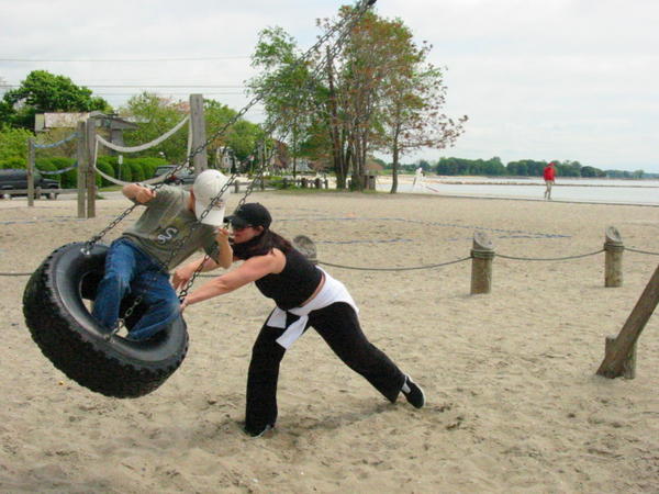 The playground in Westport