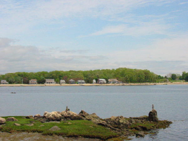 Across the inlet