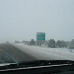 Approaching I-70, preparing for the only "right turn"