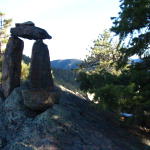 Mt Falcon's Stonehenge (left by an unknown hiker)