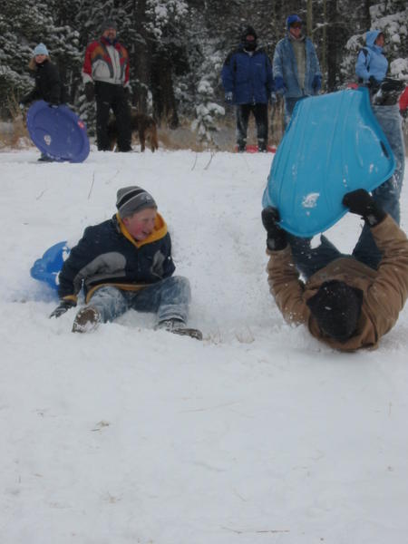 Isaac enjoys Uncle Clarke's wipeout