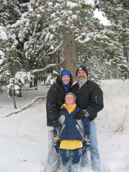 Liz, JT and a very tired Isaac