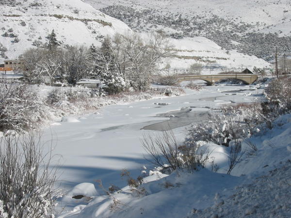 Looking east along the Eagle River from US HWY 6, west of Eagle