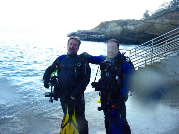 Richard and JT after the dive