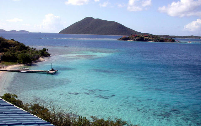 BVI-View from terrace on Scrub Island