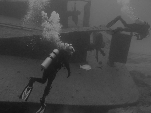 Yes, there was wreck diving