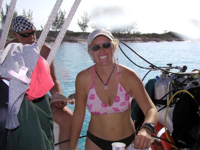 Our dedicated divemaster, Danielle