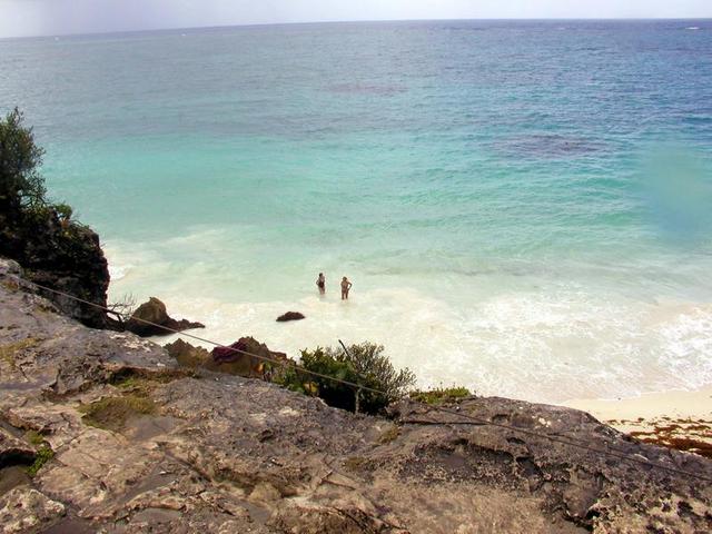 View from the cliffs of Tulum