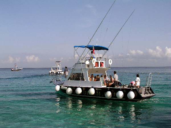 one of Scuba Du's larger boats