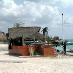 dive gear hut,
hurricane emily damage
at el pres