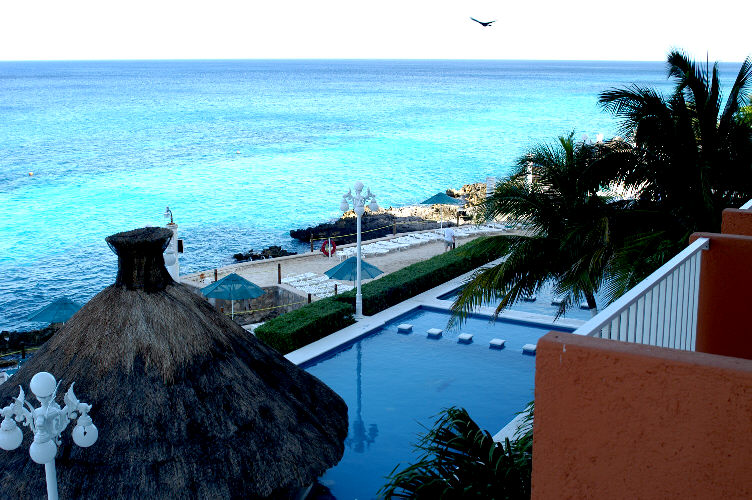 View from room at Coral Princess Hotel Cozumel