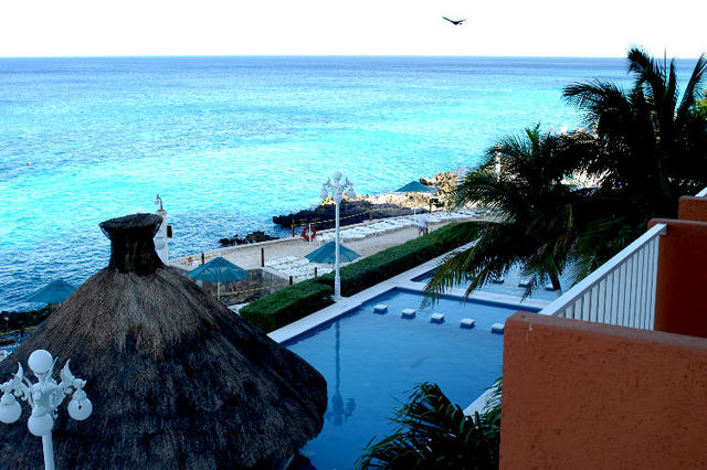 View from room at Coral Princess Hotel Cozumel