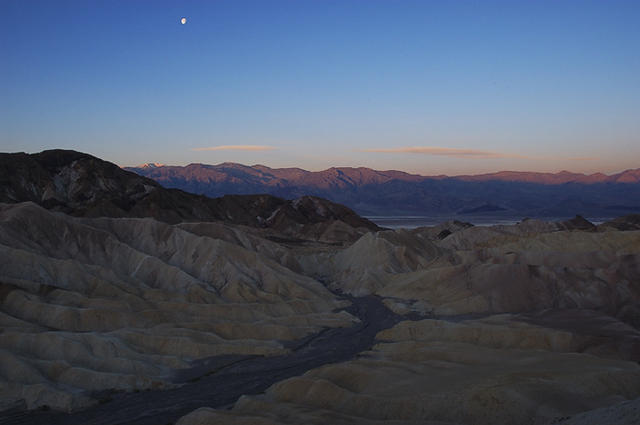 08 Zabriskie Point Sunrise w/ Moon