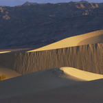 34  Dunes set against the mountain.  Light and shade