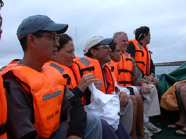 Half the gang on the way back to the boat