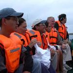 Half the gang on the way back to the boat