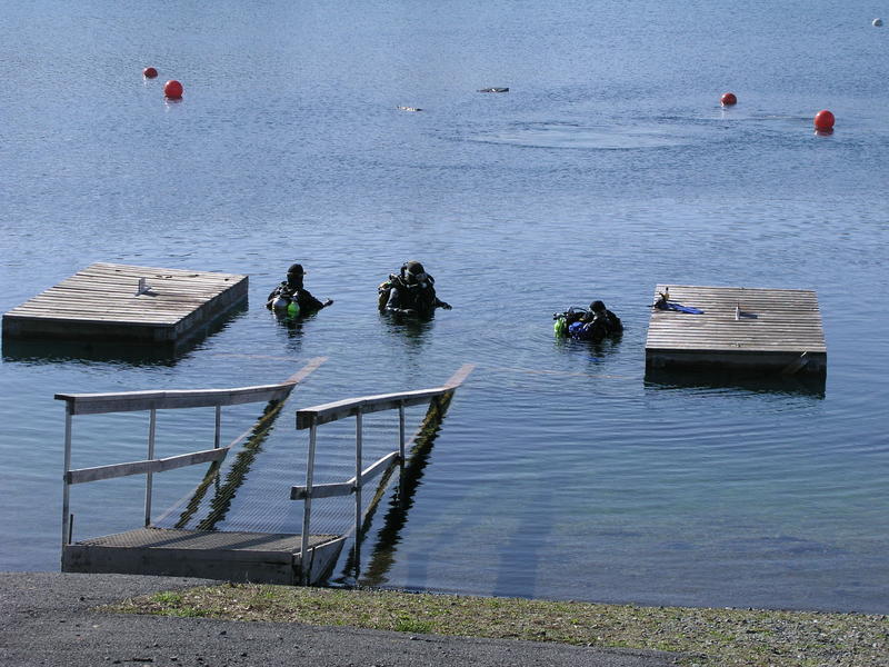 Joe, Dennis, John 1st Dive