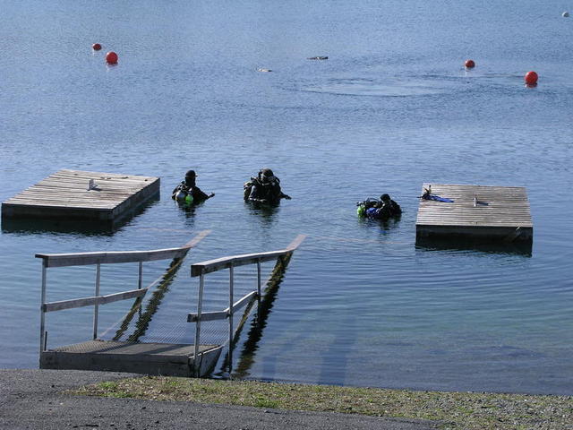 Joe, Dennis, John 1st Dive