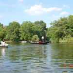 Central Park -- a gondala on the pond?