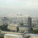 View of the Sacred Heart cathedral from the upper gallery of the Notre Dame.