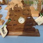 Sailing ship desktop clock