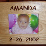 Custom name & birthday frame, made to order