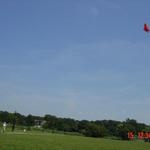 joefrog flies a kite during the blackout