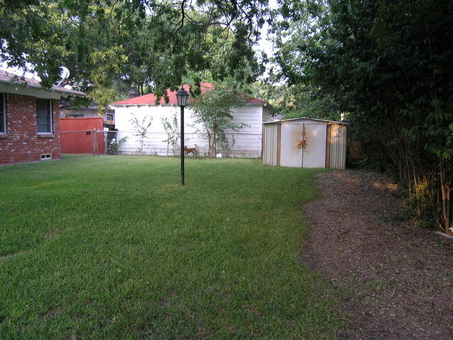 Backyard and storage