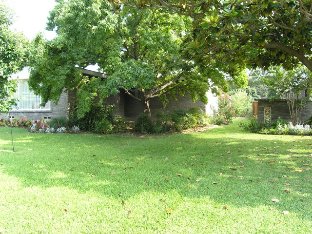 Side of front of house- leading to the back