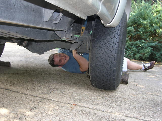 decided to lossen u-bolts before putting the truck on jack stands.