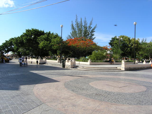 the square on a lazy saturday afternoon between dives.