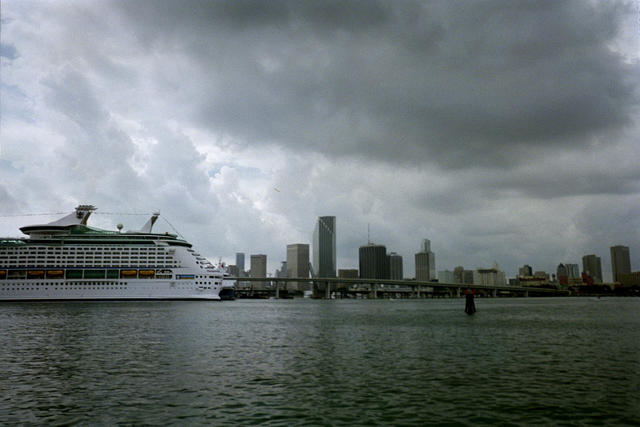 What little I saw of Miami while there. Taken from port b4 we departed.