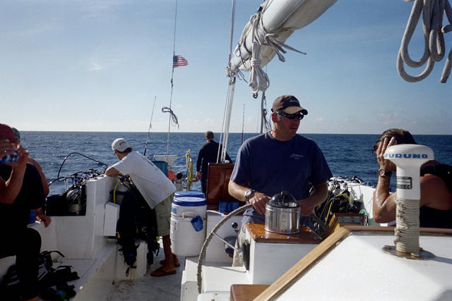 Capt. Jay and 1st Mate Jason deciding on something or noter.