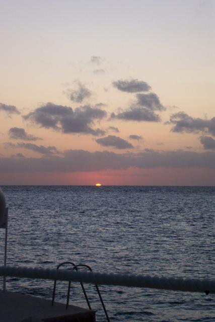 sunset from Cozumel
