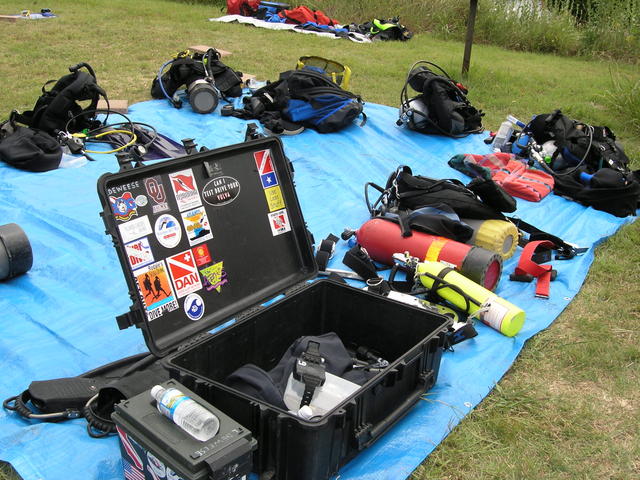 Some of our gear... Mostly Larry Deweese's!
