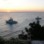 Anoter sunset with the dive boats.