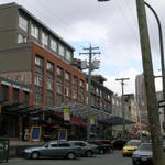 shot of a building in Yaletown.