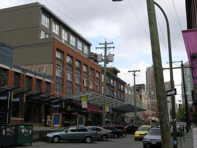 shot of a building in Yaletown.