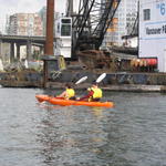 some kyakers by Granville Island.