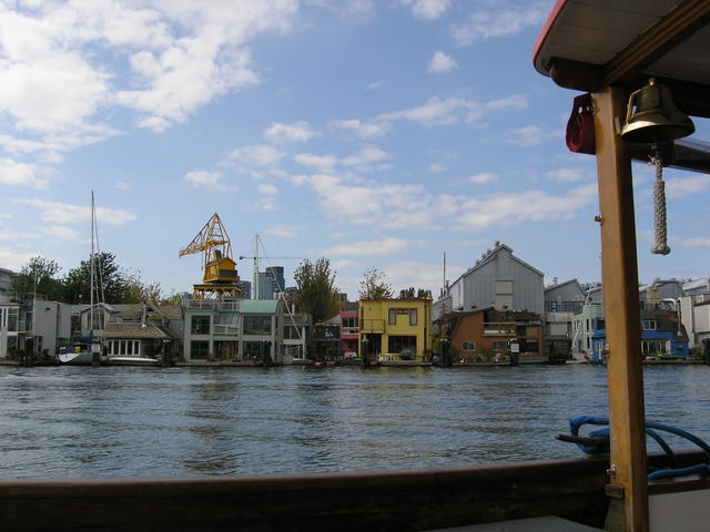 These are floating house boats! This place rocks!